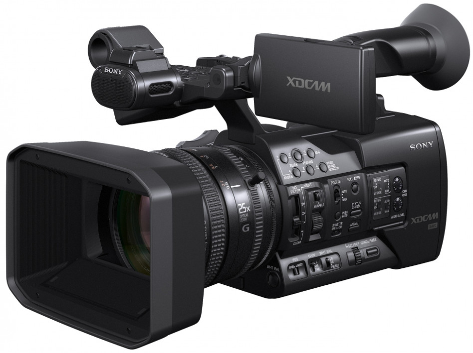 1/3" CMOS Sensor XAVC MPEG HD 422 SxS Memory Card Full HD XDCAM Camcorder with 25x Zoom Lens
