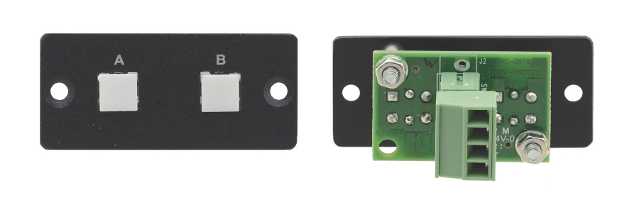 Wall Plate Insert with 2-Button Contact Closure Switch