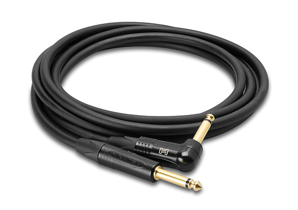 Edge Series 10 ft 1/4" Straight to 1/4" Right-Angle Instrument Cable