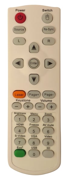 Optoma White Remote Control