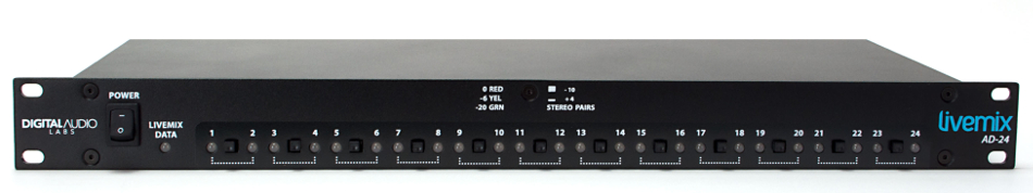 Rackmount Analog Input Unit for Livemix Personal Monitoring System