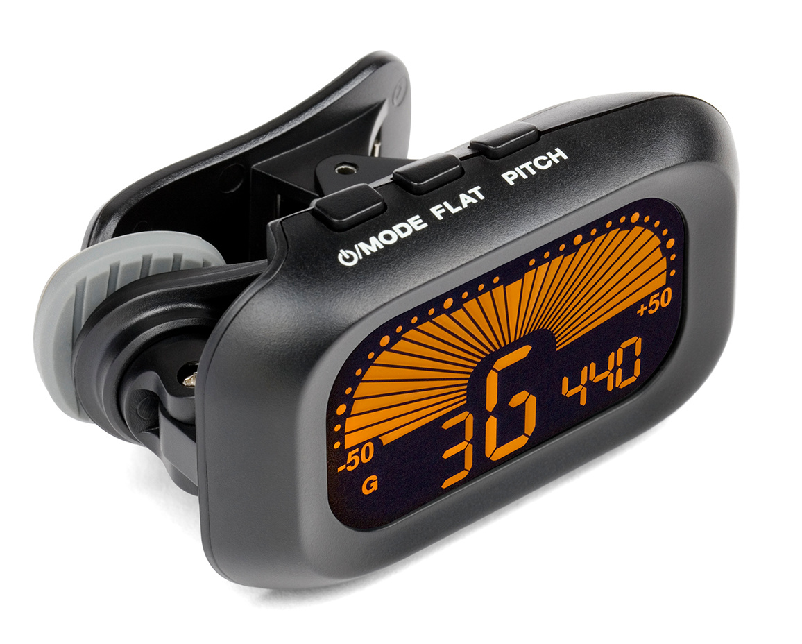 Clip-On Tuner with LCD Display and Swivel Mount