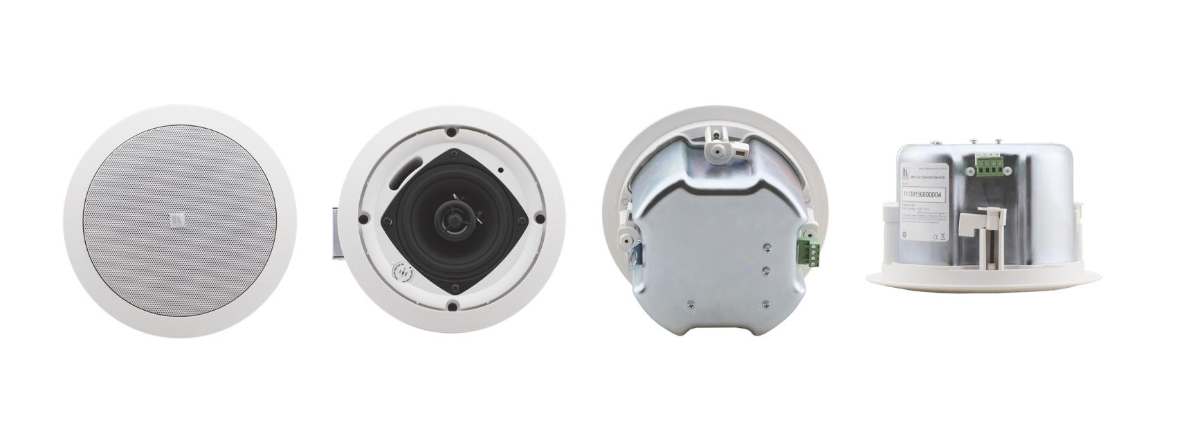 Pair of 4", 2-way Closed-Back Ceiling Speakers