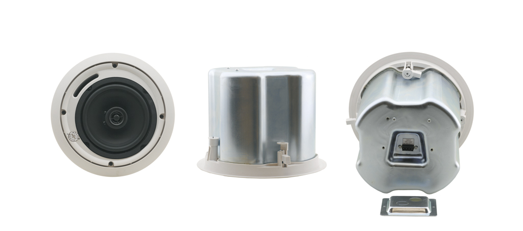 Pair of White 6.5" 2-Way Closed-Back Ceiling Speakers