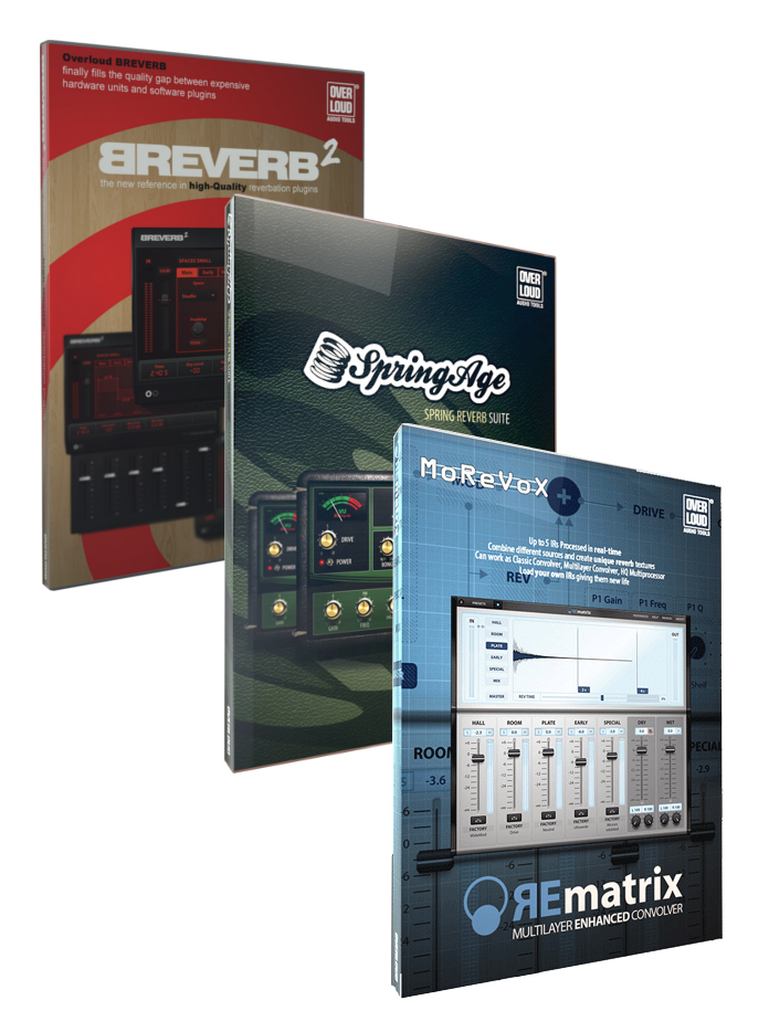 Reverb Software Bundle with REmatrix, BREVERB 2, and SpringAge Plugins