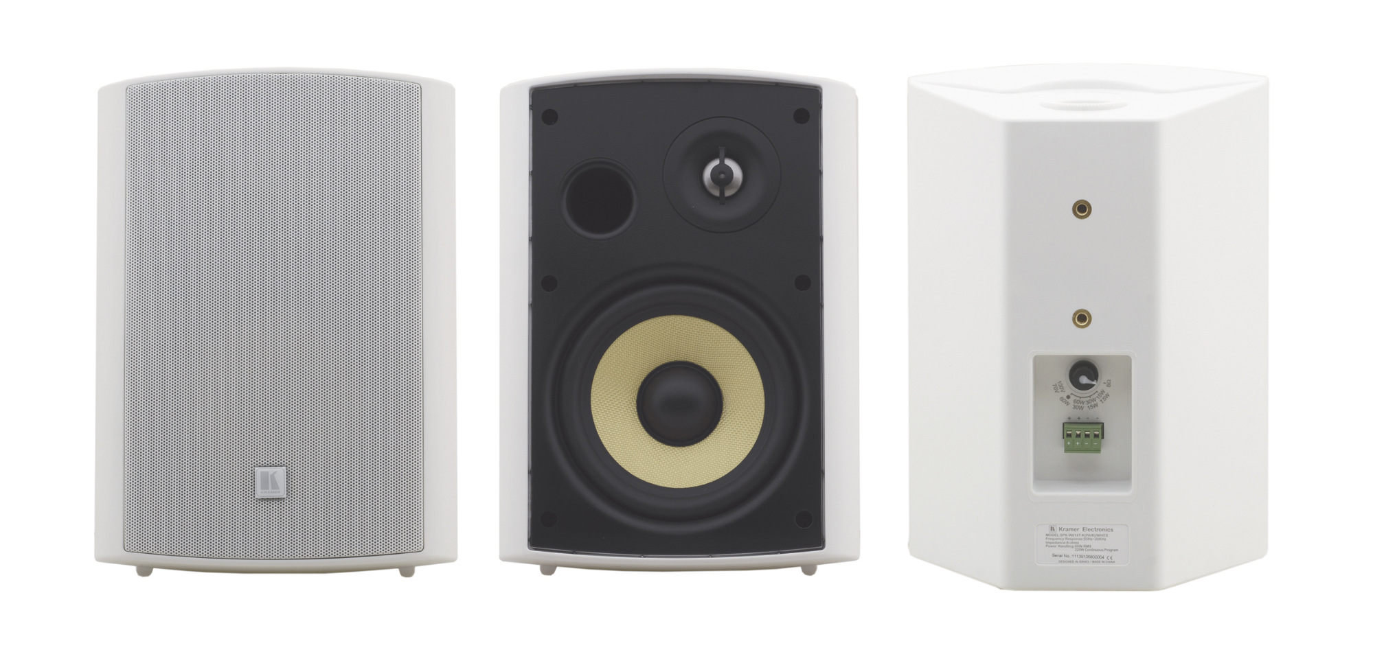 6.5", On-Wall Stereo Speaker, White