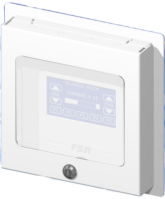 2-Gang Surface Mount Wall Plate with Locking Cover with Window