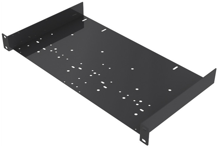 1RU Open Utility Rack Shelf with Universal Hole Pattern