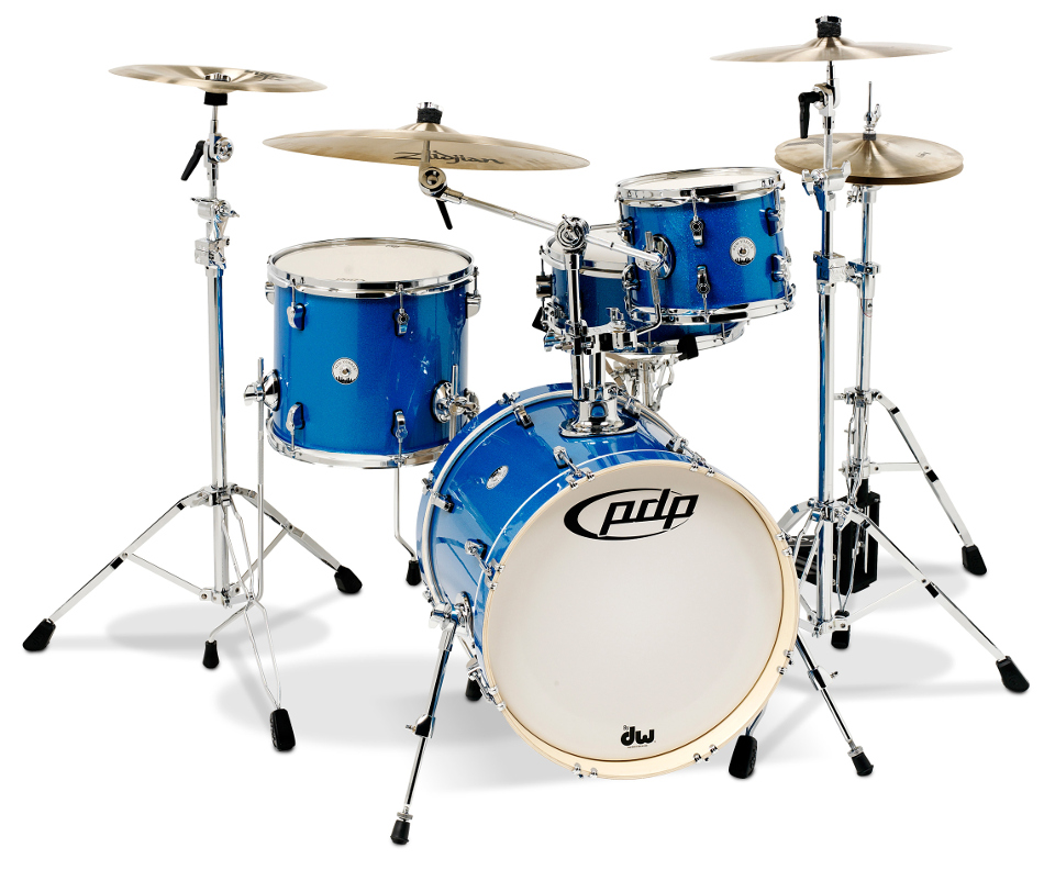 4-Piece Shell Pack with Sapphire Sparkle Finish