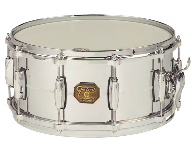 6.5"x14" Chrome Over Brass Snare Drum