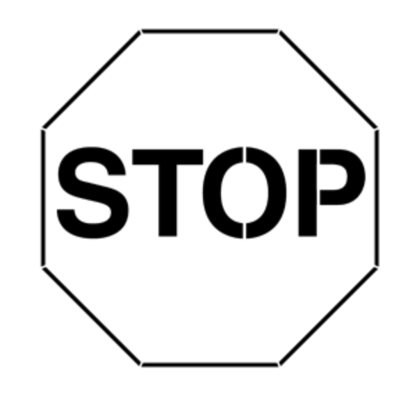 Stop Sign Steel Gobo