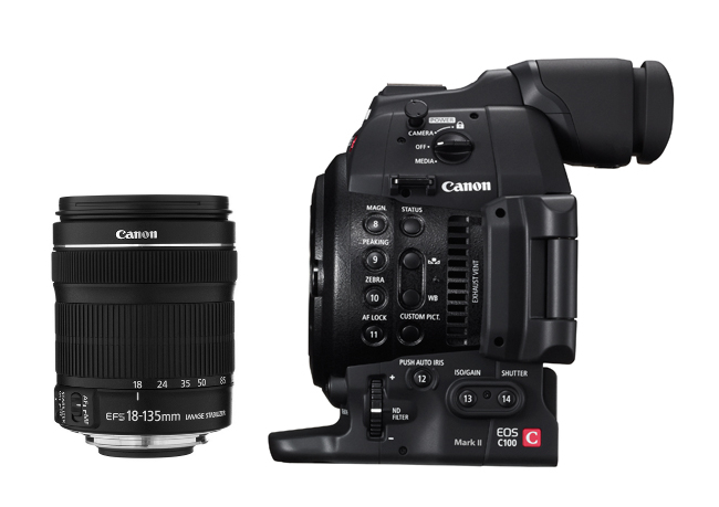 Cinema EOS Super 35mm Digital HD Video Camera with EF-S 18-135mm f/3.5-5.6 IS STM Lens