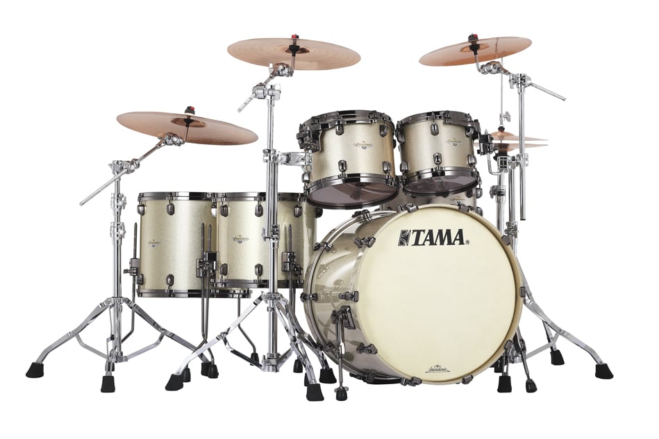 5 Piece Starclassic Bubinga Shell Pack in Champagne Sparkle Finish with Black Nickel Hardware