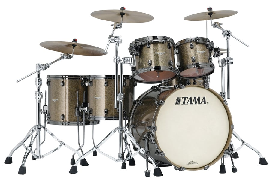 5 Piece Starclassic Bubinga Shell Pack in Galaxy Chameleon Sparkle Finish with Black Nickel Hardware