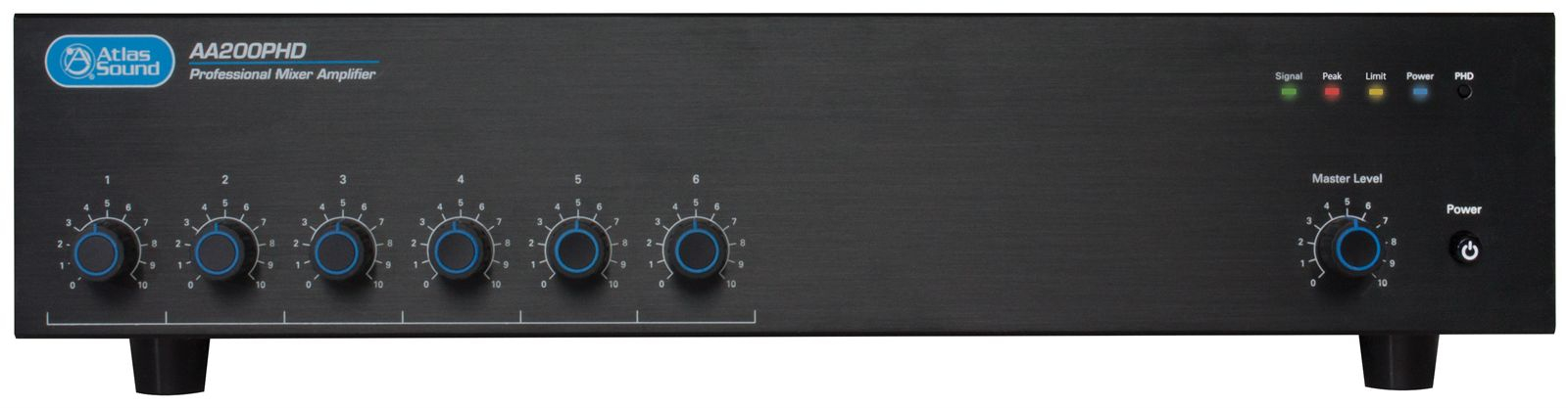 6-Input, 200W Mixer Amplifier with Automatic System Test (PHD)