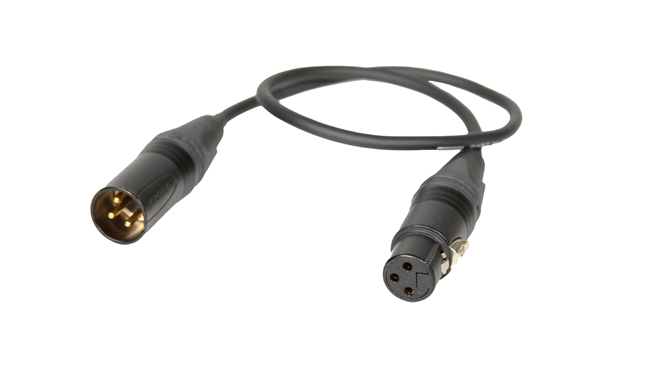 Mic Tail Short XLR Cable