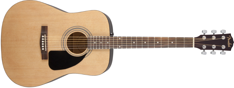 Acoustic Guitar with Dreadnought Body Style and Padded Gig Bag