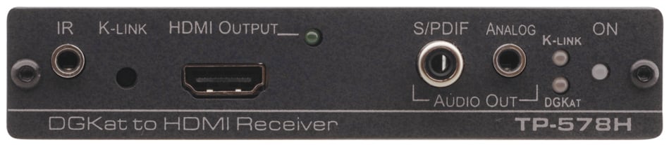 HDMI, Audio, Data Over DGKat Twisted Pair Receiver with Power Supply