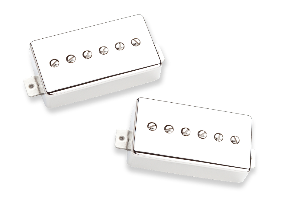 P-90 Humbucker Retrofit Pickups in Nickel, Set of 2