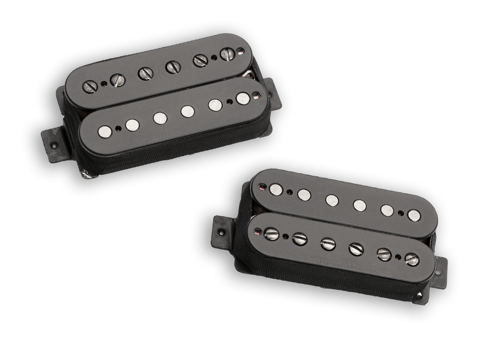 Bridge and Neck Humbucking Pickups in Black, Set of 2
