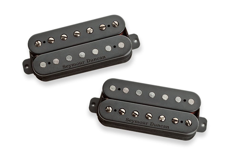 Bridge and Neck Humbucking Pickups in Black, Set of 2
