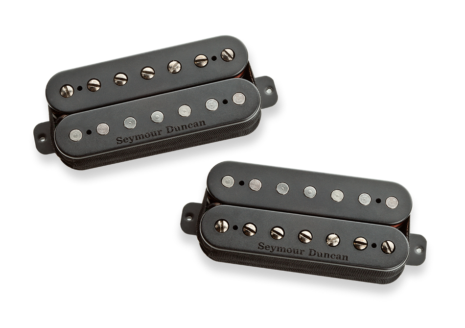 Bridge and Neck Humbucking Pickups in Black, Set of 2