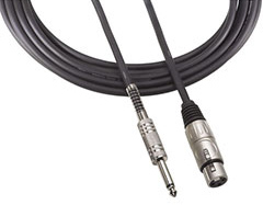Microphone Cable, XLRF-1/4", 25 Ft