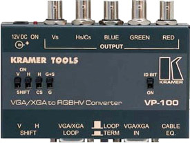 VGA/XGA to RGBHV Format Converter / Interface