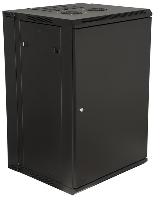 18RU 21"D Sectional Wall Rack with Steel Door