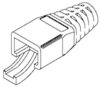 100-Pack of 6mm Boots for Field RJ45 Plugs
