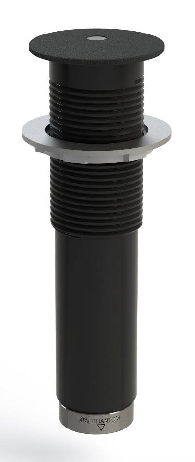 1.43" Semisphere Boundary Microphone, Black