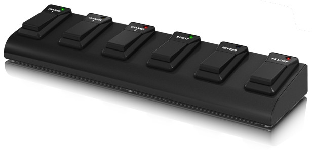 6-Button Footswitch with Control LEDs and Metal Case for TRIREC Amplifiers