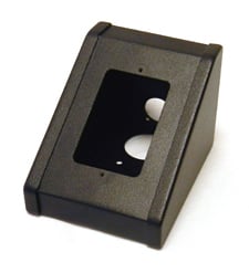 1-Gang Slanted Tabletop Touchscreen/Control Panel Mounting Console in Black
