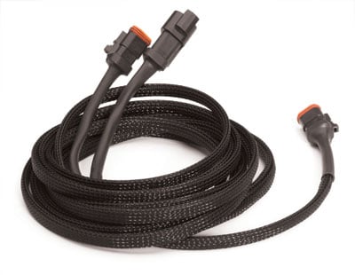 Techflex 5/8" to 1-5/8" Flexo Pet Tubing, 250 ft Spool, Black