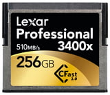 256GB 3400x CFast 2.0 Memory Card