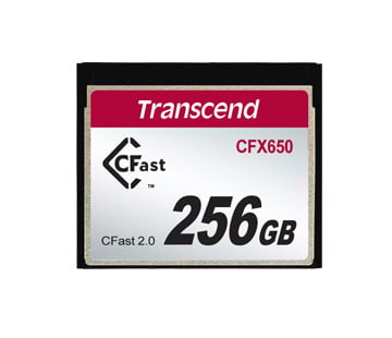 256GB 3400x CFast 2.0 CFX650 Memory Card - 510MB/s Read, 370MB/s Write