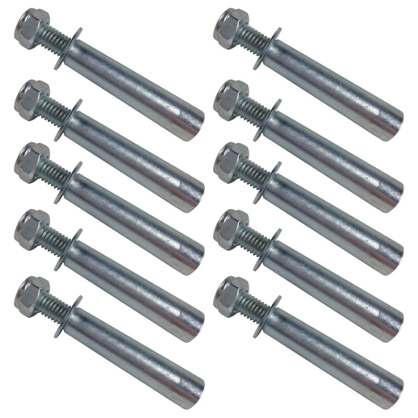 10-Pack of Coupler Pins with Threaded End