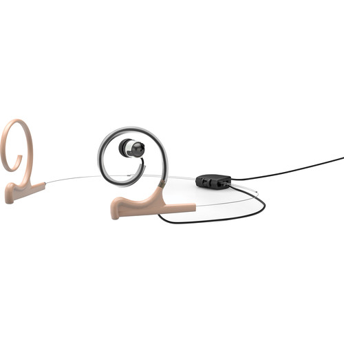 d:fine Single In-Ear Broadcast Headset Mount, Beige, Dual-Ear