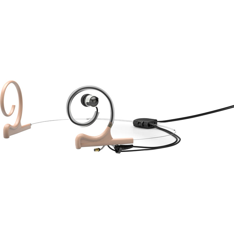 d:fine Single In-Ear Broadcast Headset Mount, Beige, Microdot, Dual-Ear, TA4F for Shure