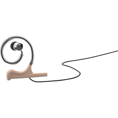 d:fine Single In-Ear Broadcast Headset Mount, Beige, Single-Ear