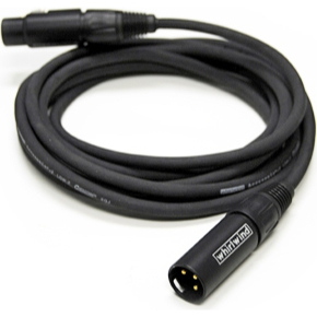 3' XLRM to Right Angle XLRF Microphone Cable
