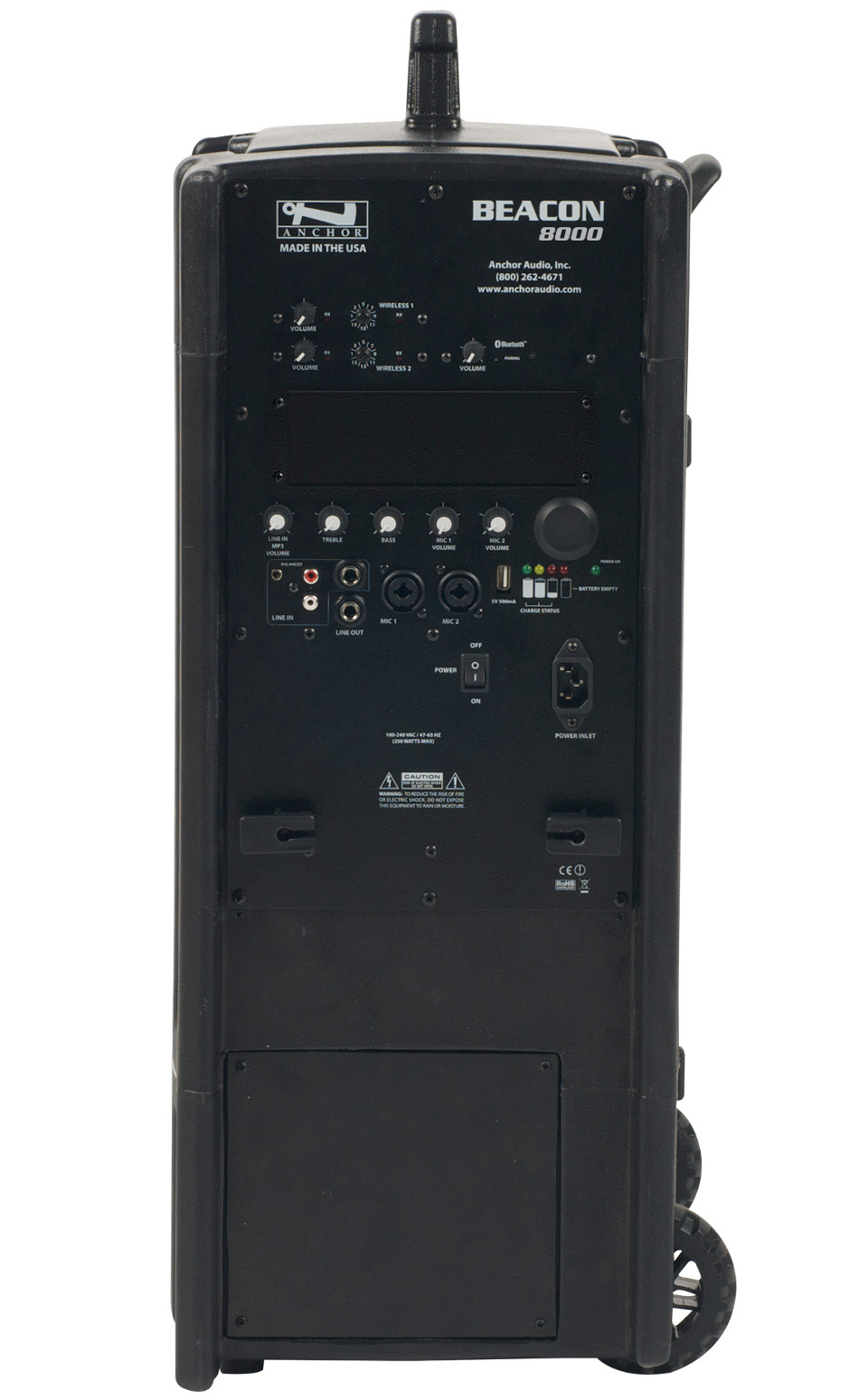 Beacon Line Array with Two Wireless Receivers