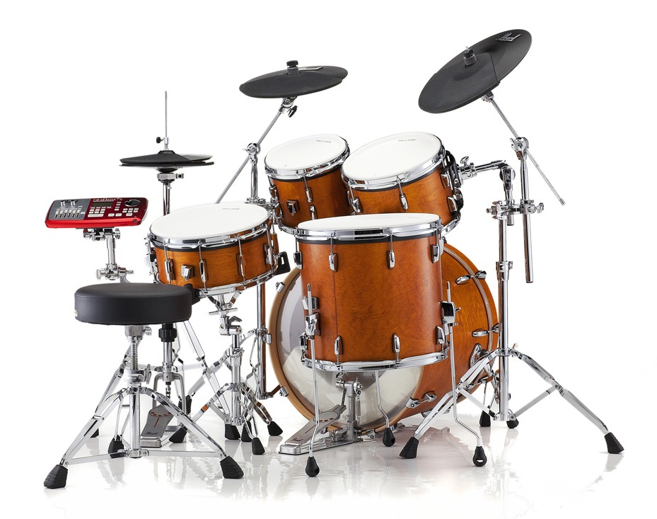 E-Pro Tru Trac Acoustic to Electric Drum Conversion Kit with 10"/12"/14"/16" Heads and Plastic Cymbals