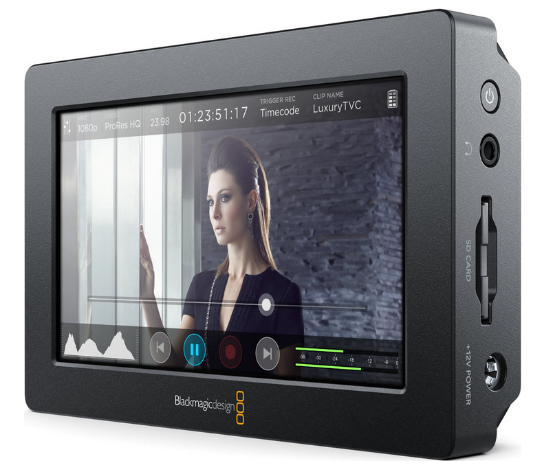 5" Full HD Touchscreen Field Monitor with 10-bit 4:2:2 Recorder