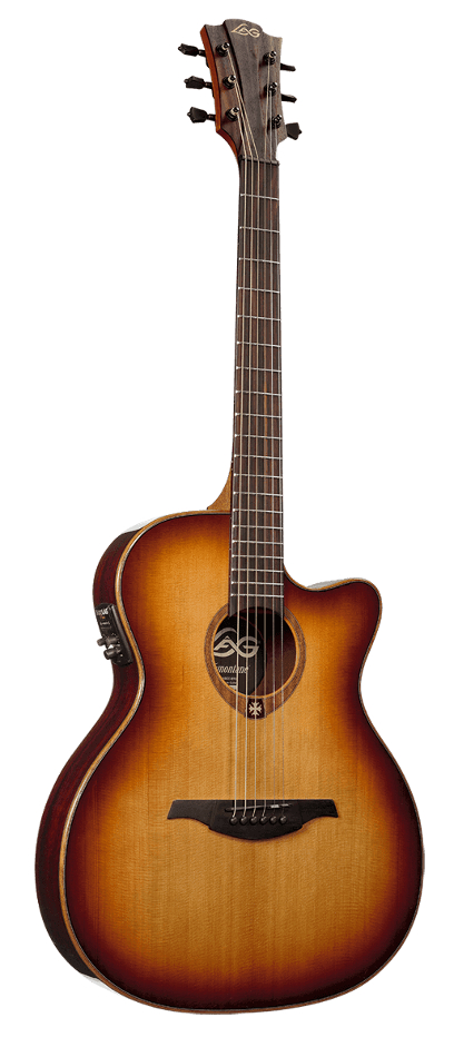Tramontane 100 Auditorium Slim Cutaway Acoustic/Electric Guitar with StudioLag Plus Electronics in Brown Shadow