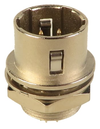 Male 4-Pin Panel Mount Connector