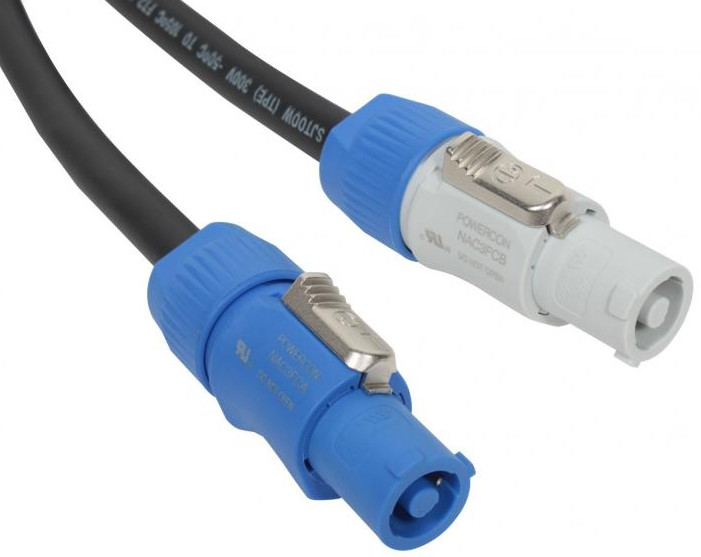 25 ft Neutrik PowerCon Power Extension Cable