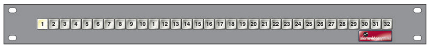 32x1 Single Bus Control Panel for Routing Switchers
