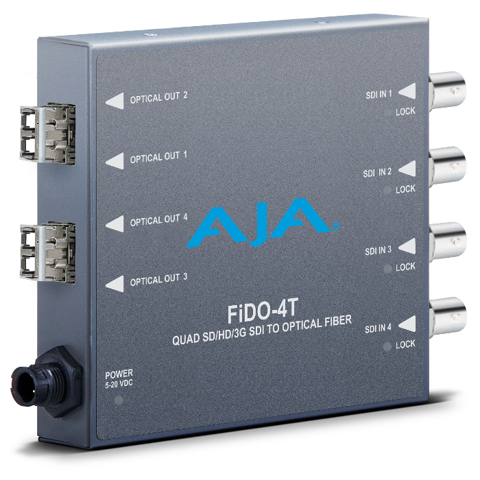4-Channel 3G-SDI to LC Optical Fiber Converter
