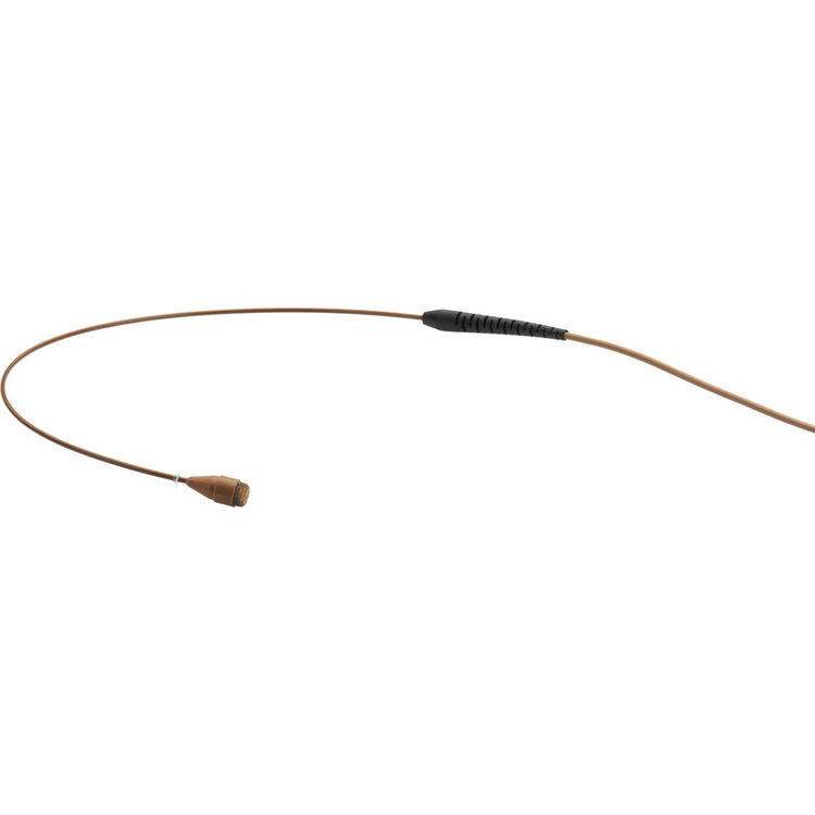 d:screet 4066 Miniature Omni Microphone Boom with Hardwired TA5F Connector for Lectrosonics Wireless Transmitters, Brown
